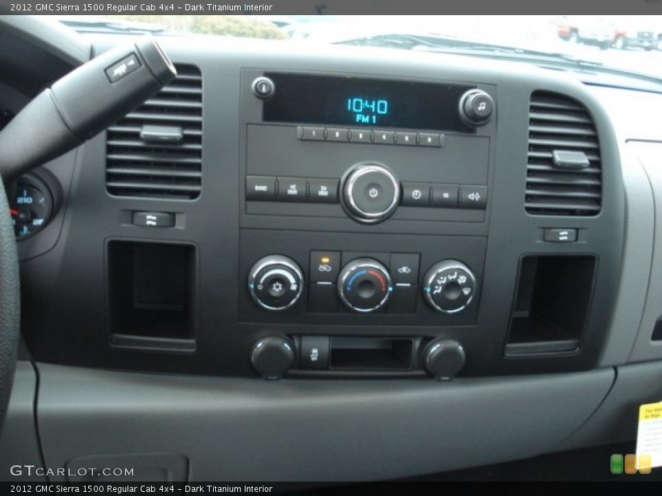 Dark Titanium Interior Controls for the 2012 GMC Sierra 1500 Regular Cab 4x4 #61290500