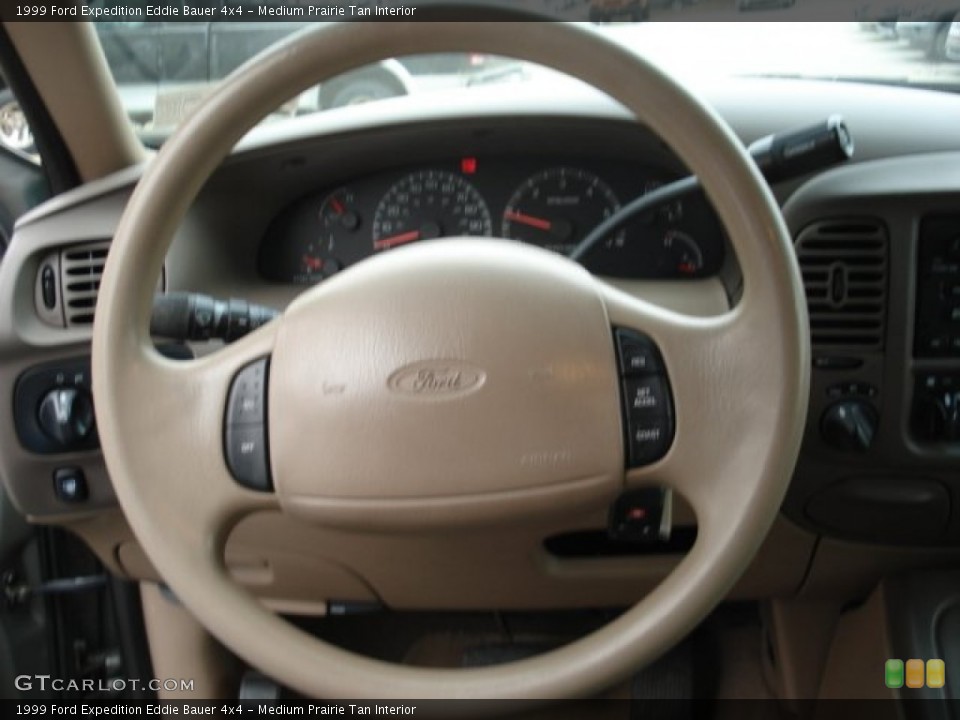 Medium Prairie Tan Interior Steering Wheel for the 1999 Ford Expedition Eddie Bauer 4x4 #61296899