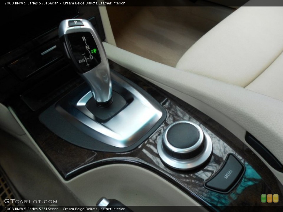 Cream Beige Dakota Leather Interior Transmission for the 2008 BMW 5 Series 535i Sedan #61298204