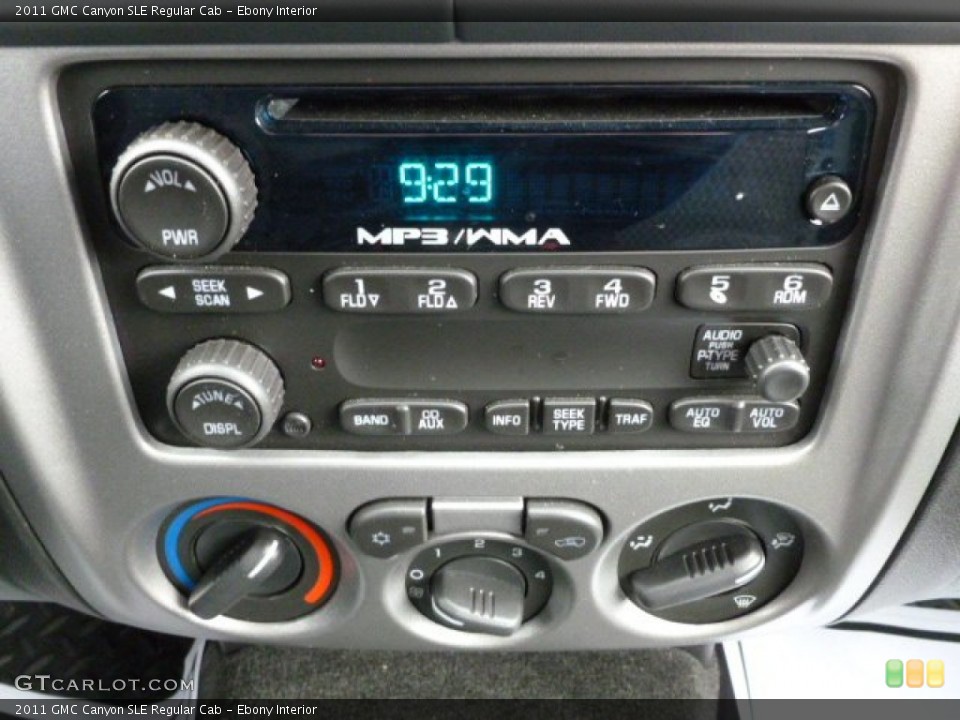 Ebony Interior Controls for the 2011 GMC Canyon SLE Regular Cab #61299145