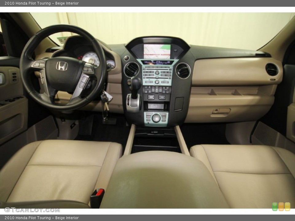 Beige Interior Dashboard for the 2010 Honda Pilot Touring #61301356