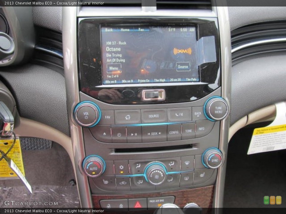 Cocoa/Light Neutral Interior Controls for the 2013 Chevrolet Malibu ECO #61302222