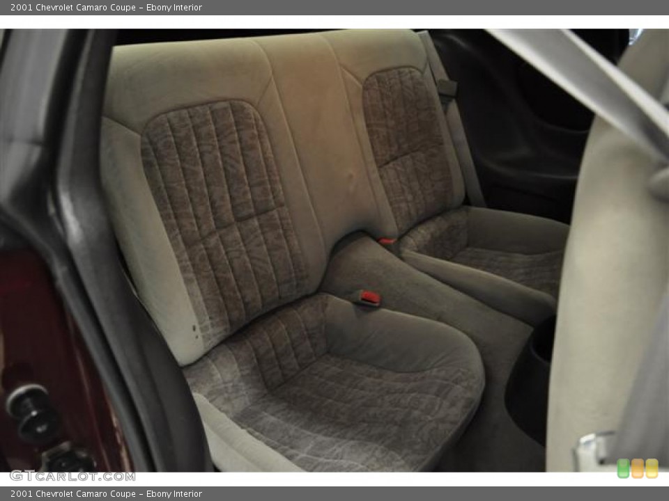 Ebony Interior Rear Seat for the 2001 Chevrolet Camaro Coupe #61305608