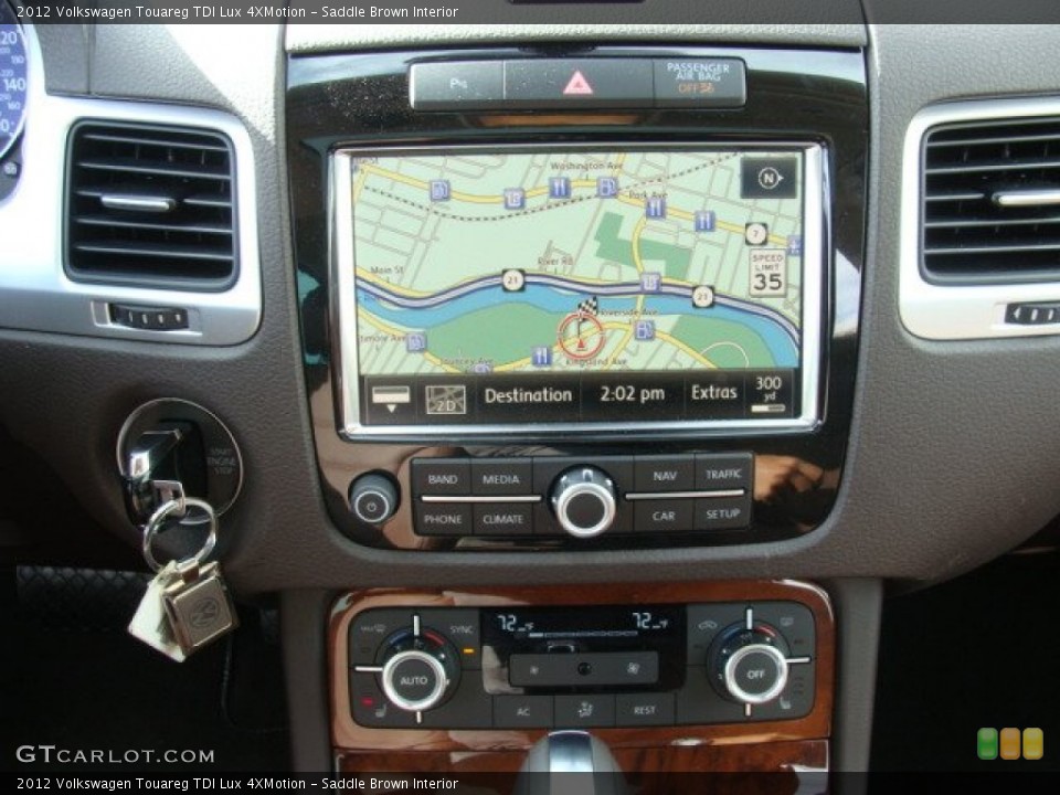 Saddle Brown Interior Navigation for the 2012 Volkswagen Touareg TDI Lux 4XMotion #61306463