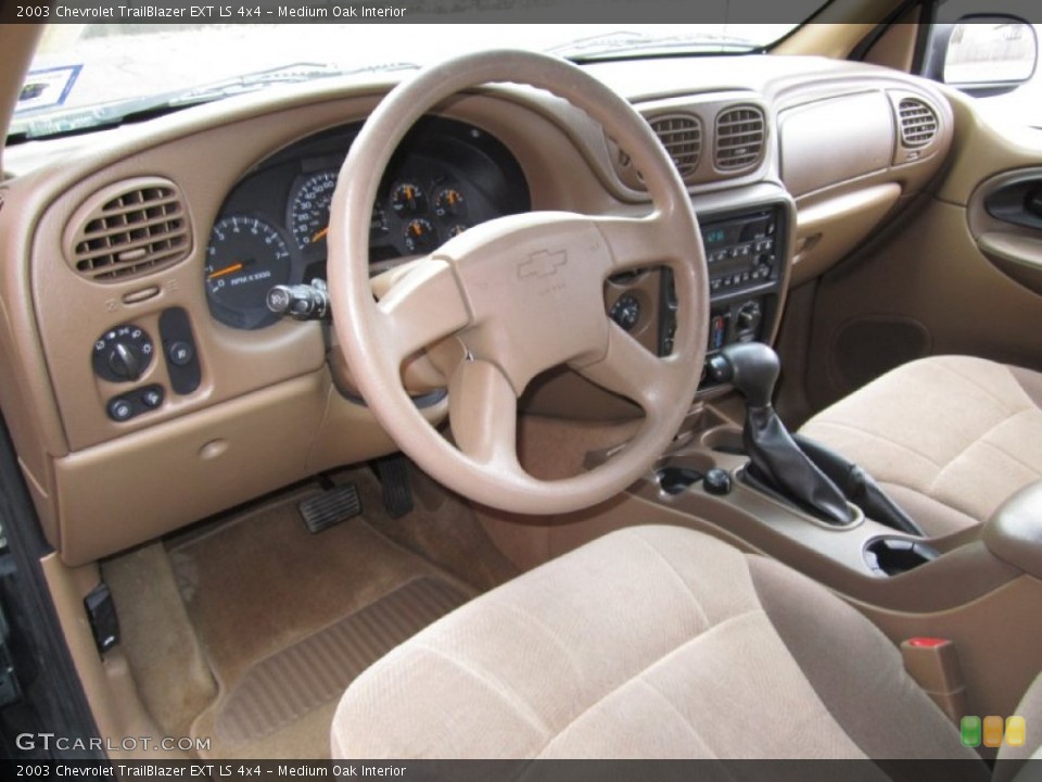 Medium Oak Interior Dashboard for the 2003 Chevrolet TrailBlazer EXT LS 4x4 #61308209