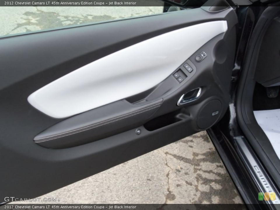 Jet Black Interior Door Panel for the 2012 Chevrolet Camaro LT 45th Anniversary Edition Coupe #61308233