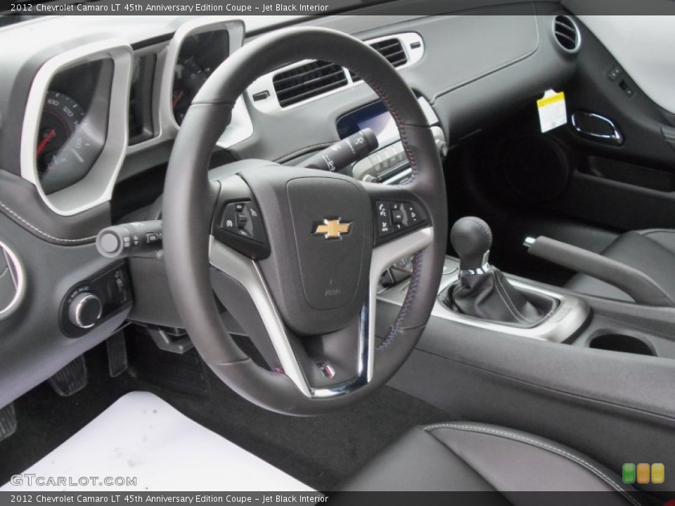 Jet Black Interior Photo for the 2012 Chevrolet Camaro LT 45th Anniversary Edition Coupe #61308250
