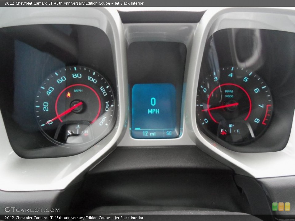 Jet Black Interior Gauges for the 2012 Chevrolet Camaro LT 45th Anniversary Edition Coupe #61308299