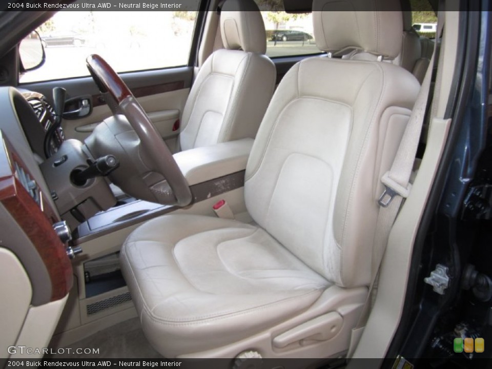 Neutral Beige Interior Front Seat for the 2004 Buick Rendezvous Ultra AWD #61308482