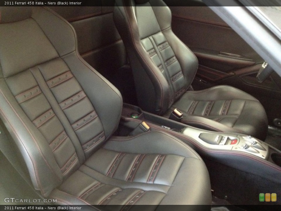 Nero (Black) Interior Front Seat for the 2011 Ferrari 458 Italia #61309985