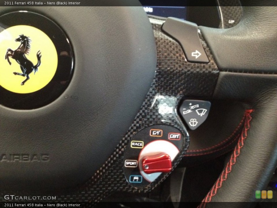 Nero (Black) Interior Controls for the 2011 Ferrari 458 Italia #61310069