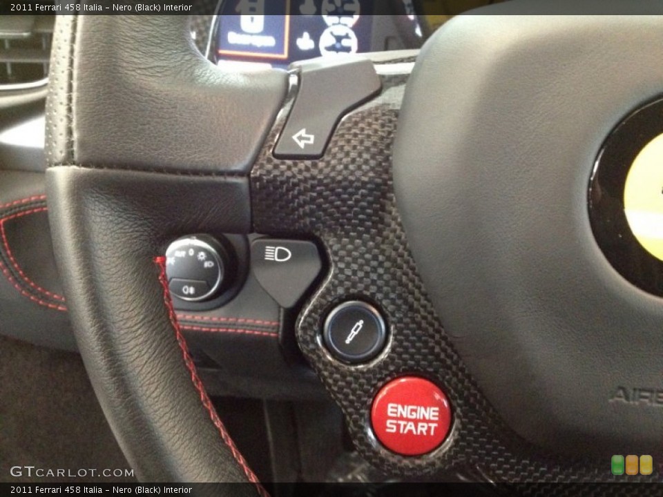 Nero (Black) Interior Controls for the 2011 Ferrari 458 Italia #61310078