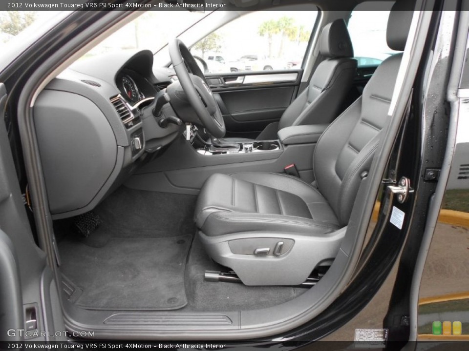 Black Anthracite Interior Photo for the 2012 Volkswagen Touareg VR6 FSI Sport 4XMotion #61310418