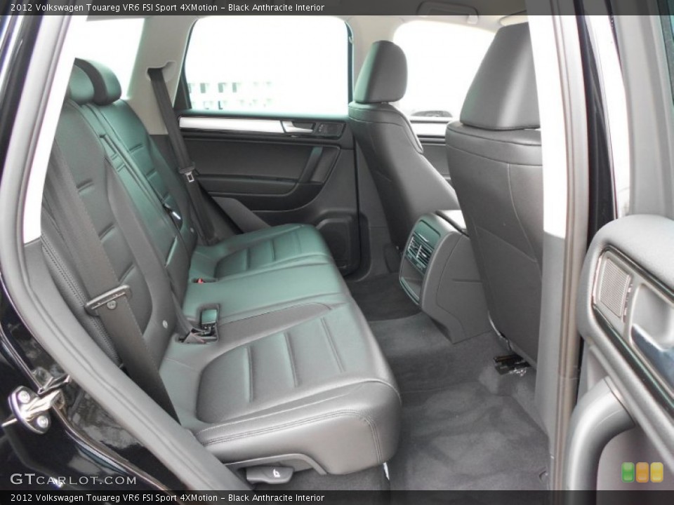 Black Anthracite Interior Rear Seat for the 2012 Volkswagen Touareg VR6 FSI Sport 4XMotion #61310444