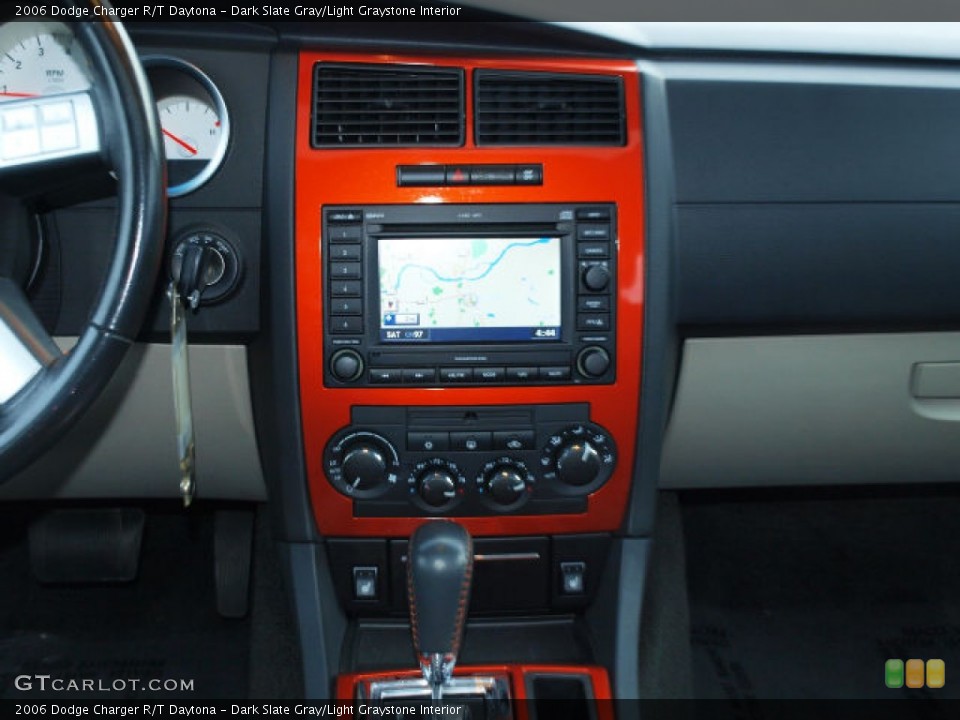 Dark Slate Gray/Light Graystone Interior Controls for the 2006 Dodge Charger R/T Daytona #61310810
