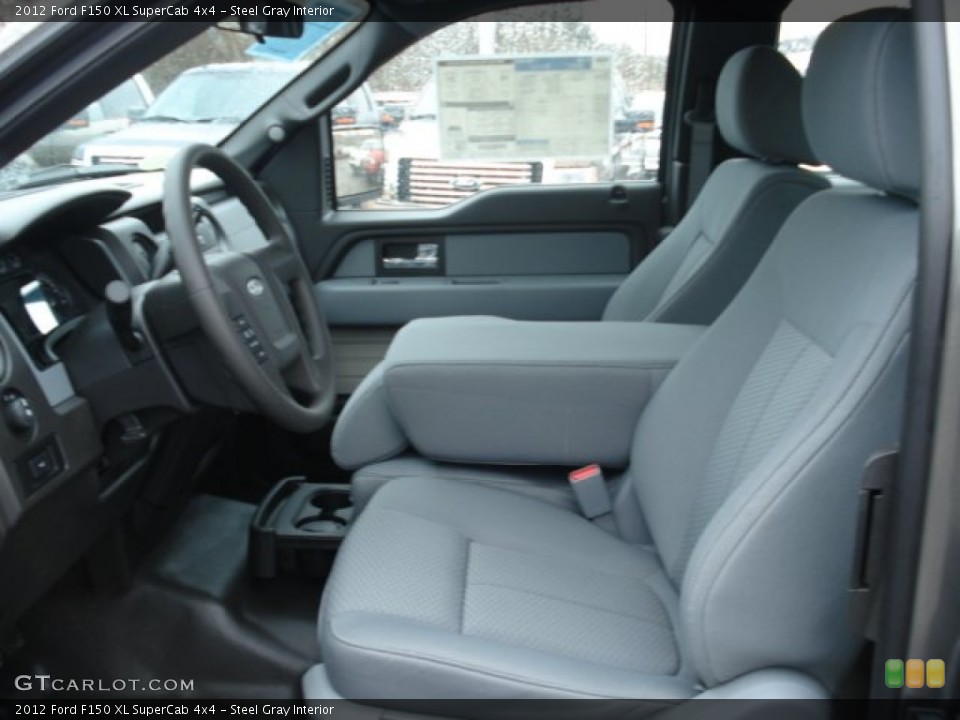 Steel Gray Interior Photo for the 2012 Ford F150 XL SuperCab 4x4 #61312400