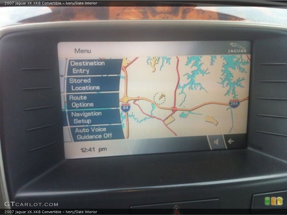 Ivory/Slate Interior Navigation for the 2007 Jaguar XK XK8 Convertible #61313801