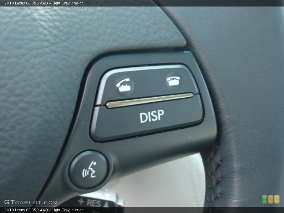Light Gray Interior Controls for the 2010 Lexus GS 350 AWD #61315682