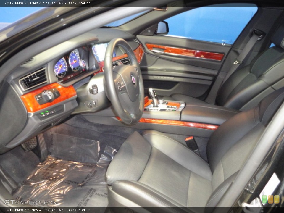 Black Interior Photo for the 2012 BMW 7 Series Alpina B7 LWB #61320184
