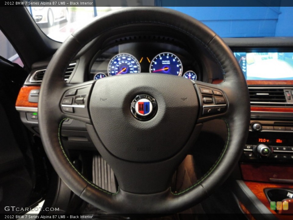 Black Interior Steering Wheel for the 2012 BMW 7 Series Alpina B7 LWB #61320212