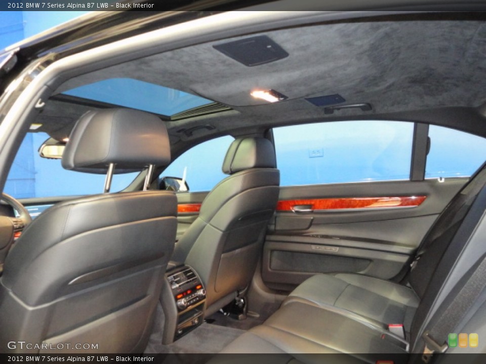 Black Interior Rear Seat for the 2012 BMW 7 Series Alpina B7 LWB #61320341