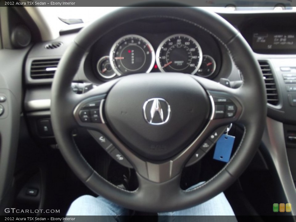 Ebony Interior Steering Wheel for the 2012 Acura TSX Sedan #61320365