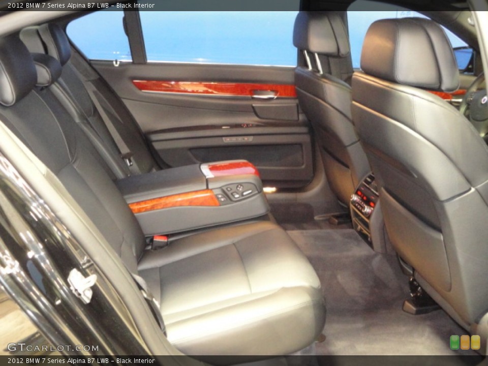 Black Interior Rear Seat for the 2012 BMW 7 Series Alpina B7 LWB #61320380