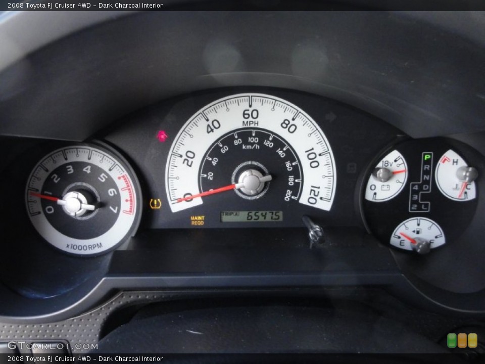 Dark Charcoal Interior Gauges for the 2008 Toyota FJ Cruiser 4WD #61323728