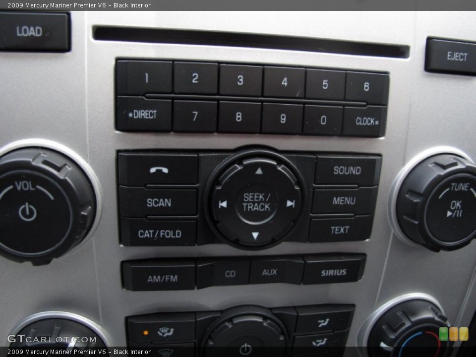 Black Interior Controls for the 2009 Mercury Mariner Premier V6 #61327081