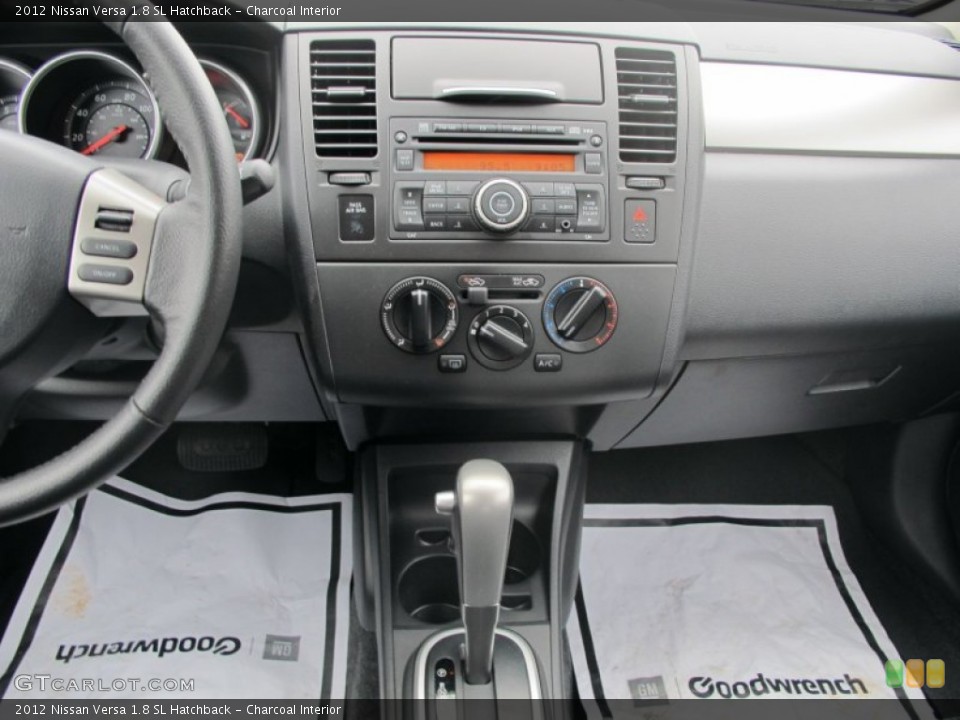 Charcoal Interior Controls for the 2012 Nissan Versa 1.8 SL Hatchback #61327232