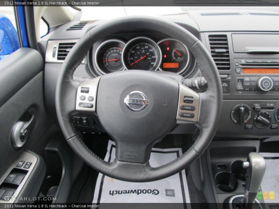 Charcoal Interior Steering Wheel for the 2012 Nissan Versa 1.8 SL Hatchback #61327241
