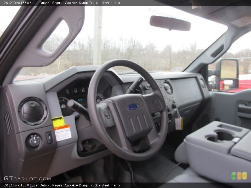 Steel Interior Photo for the 2012 Ford F550 Super Duty XL Regular Cab 4x4 Dump Truck #61327406