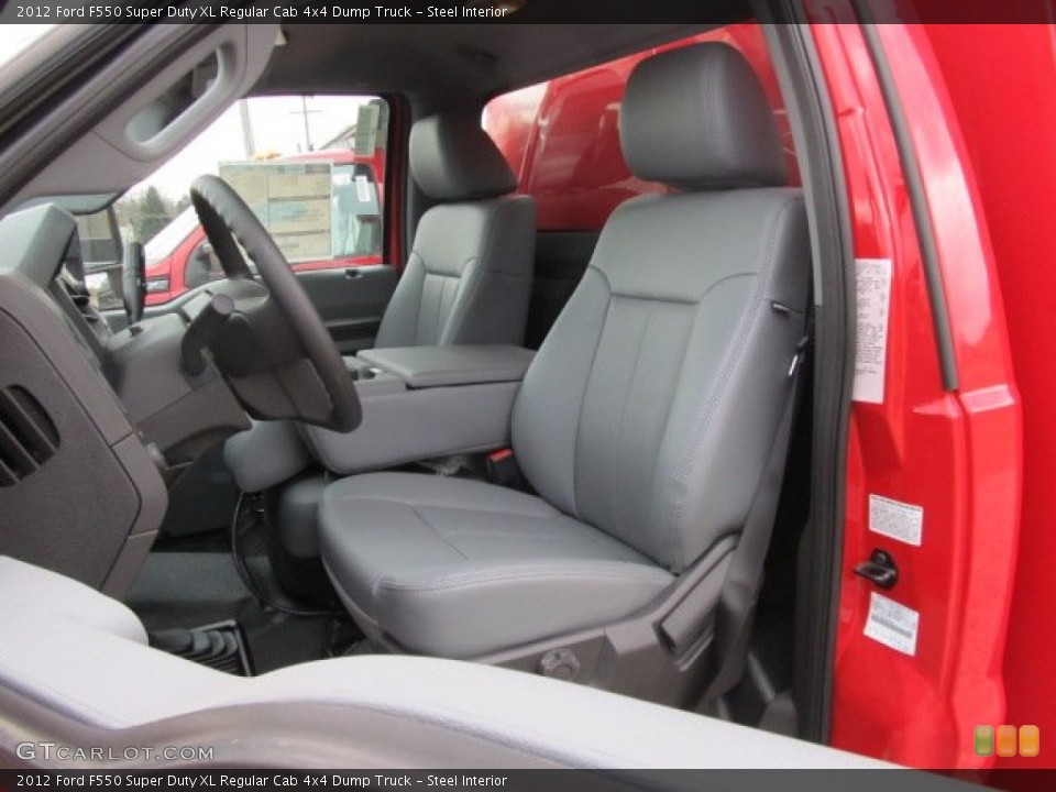Steel Interior Photo for the 2012 Ford F550 Super Duty XL Regular Cab 4x4 Dump Truck #61327439