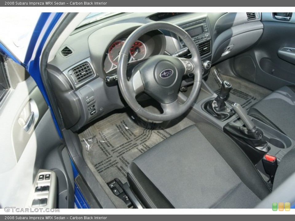 Carbon Black Interior Photo for the 2008 Subaru Impreza WRX Sedan #61329947