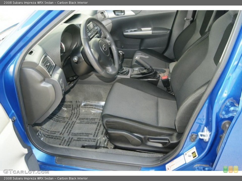 Carbon Black Interior Photo for the 2008 Subaru Impreza WRX Sedan #61329956