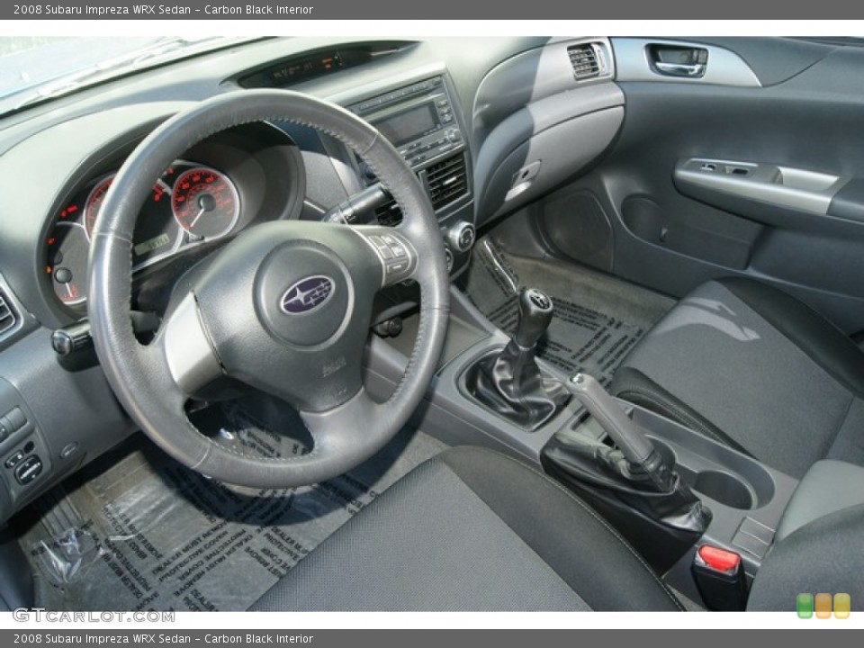 Carbon Black Interior Photo for the 2008 Subaru Impreza WRX Sedan #61329968