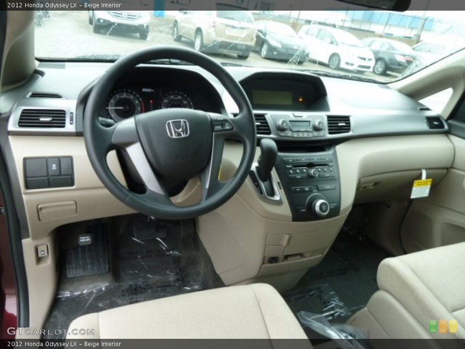 Beige Interior Dashboard for the 2012 Honda Odyssey LX #61332008