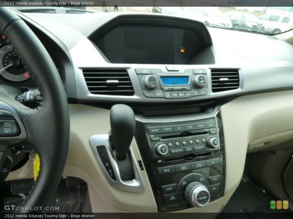Beige Interior Controls for the 2012 Honda Odyssey Touring Elite #61332218