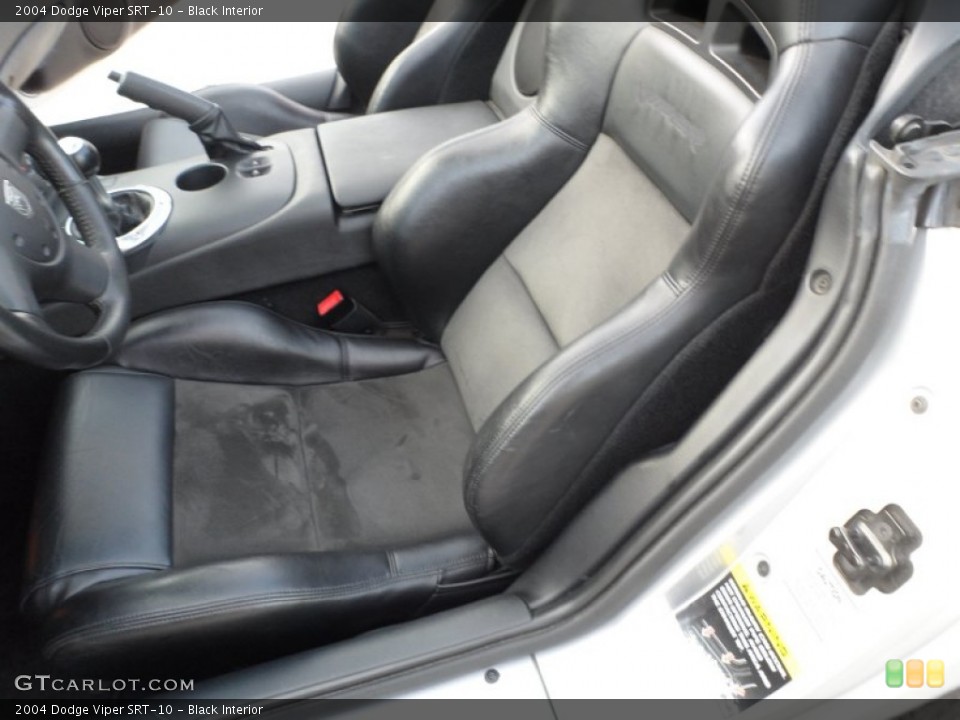 Black Interior Front Seat for the 2004 Dodge Viper SRT-10 #61333538