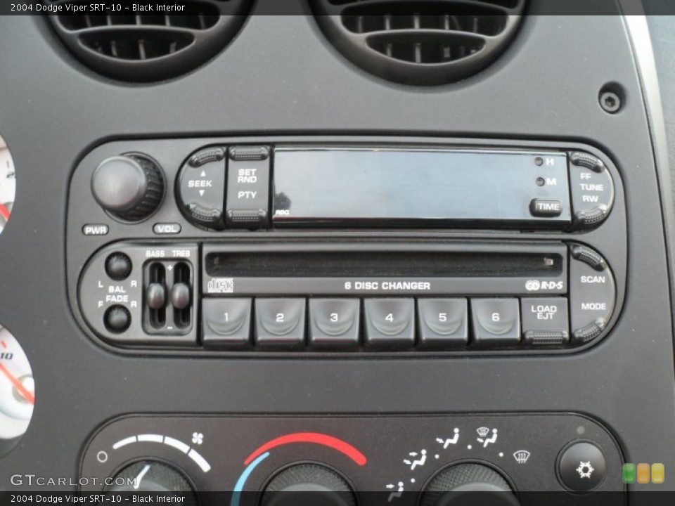 Black Interior Controls for the 2004 Dodge Viper SRT-10 #61333563