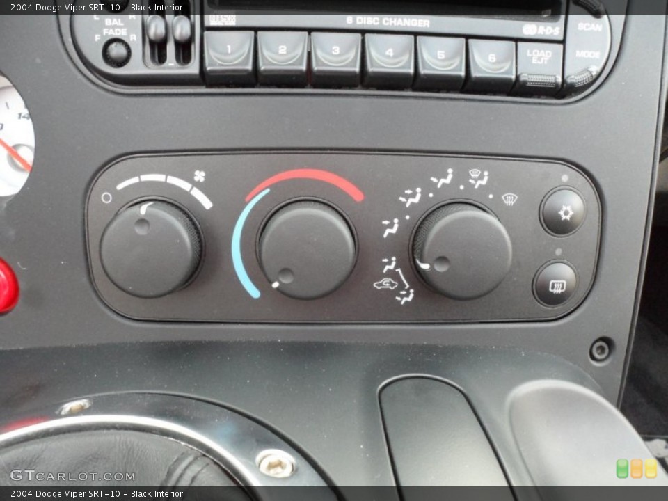 Black Interior Controls for the 2004 Dodge Viper SRT-10 #61333574