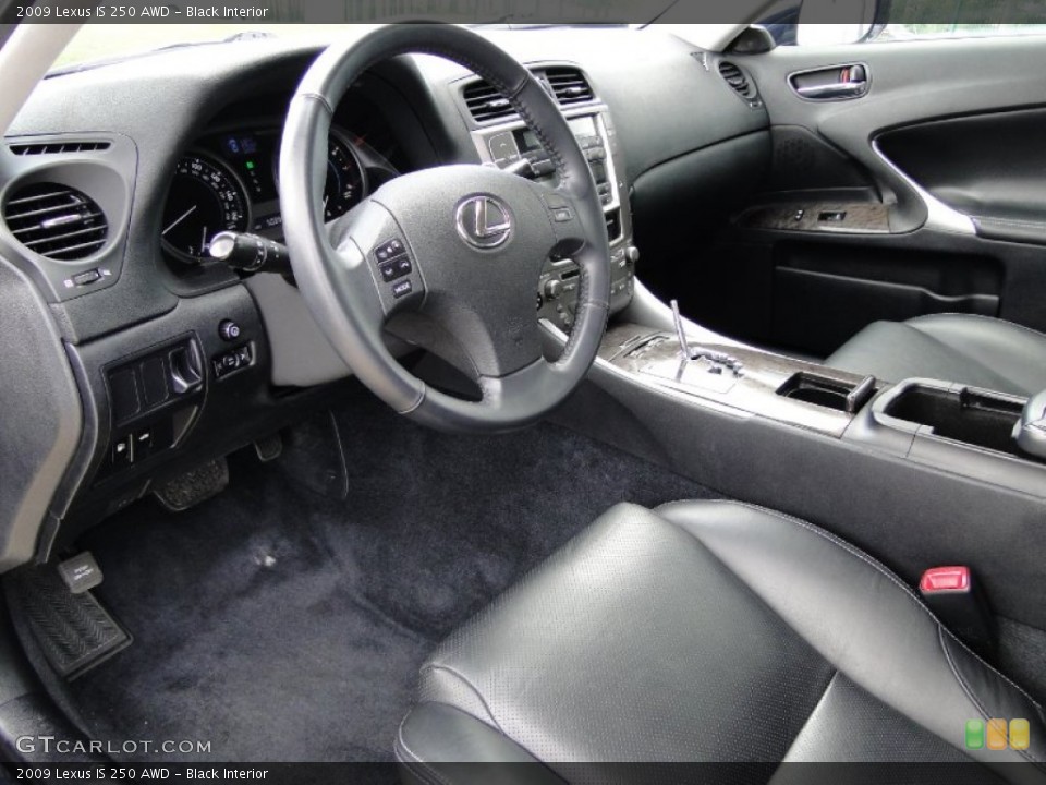 Black Interior Photo for the 2009 Lexus IS 250 AWD #61334690