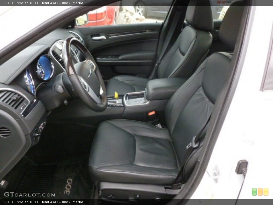 Black Interior Front Seat for the 2011 Chrysler 300 C Hemi AWD #61340405
