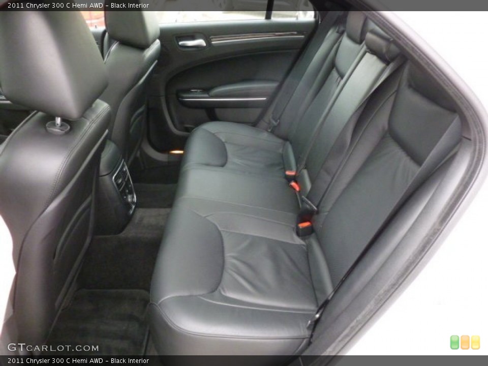 Black Interior Rear Seat for the 2011 Chrysler 300 C Hemi AWD #61340429