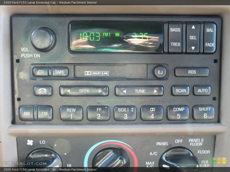 Medium Parchment Interior Audio System for the 2000 Ford F150 Lariat Extended Cab #61348613