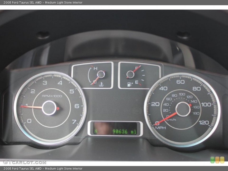 Medium Light Stone Interior Gauges for the 2008 Ford Taurus SEL AWD #61354847
