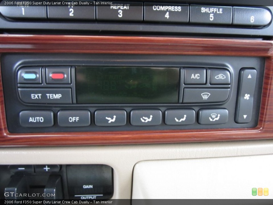 Tan Interior Controls for the 2006 Ford F350 Super Duty Lariat Crew Cab Dually #61358036