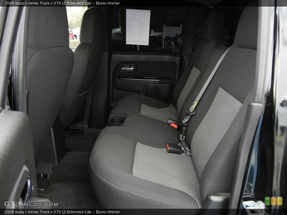 Ebony Interior Rear Seat for the 2008 Isuzu i-Series Truck i-370 LS Extended Cab #61362366
