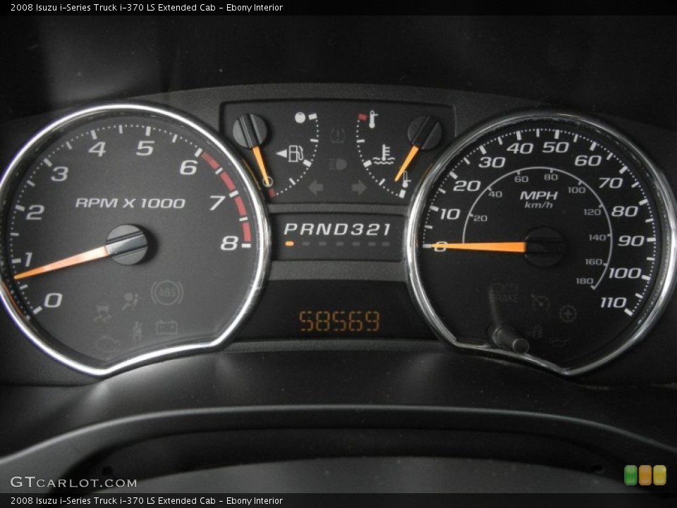Ebony Interior Gauges for the 2008 Isuzu i-Series Truck i-370 LS Extended Cab #61362419