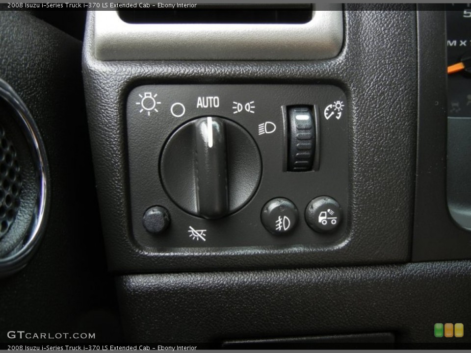 Ebony Interior Controls for the 2008 Isuzu i-Series Truck i-370 LS Extended Cab #61362443